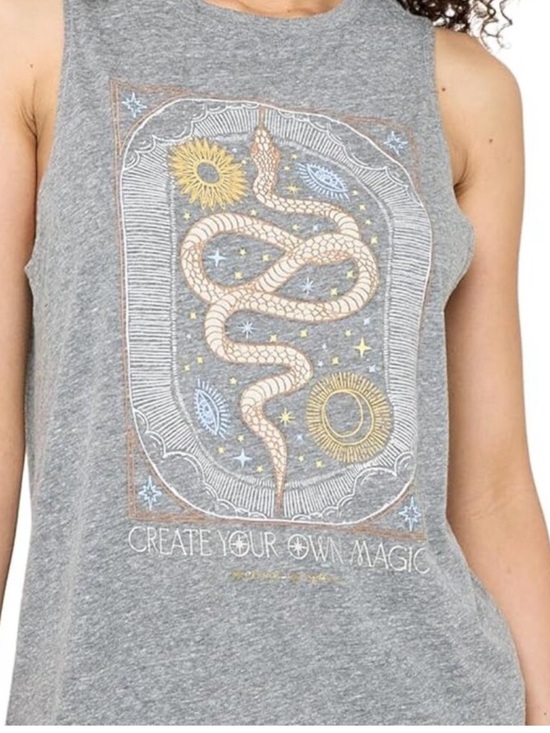 Spiritual Gangster Tops - NWT Spritual Gangster Magic Jade Muscle Tank Create your own magic yoga tank